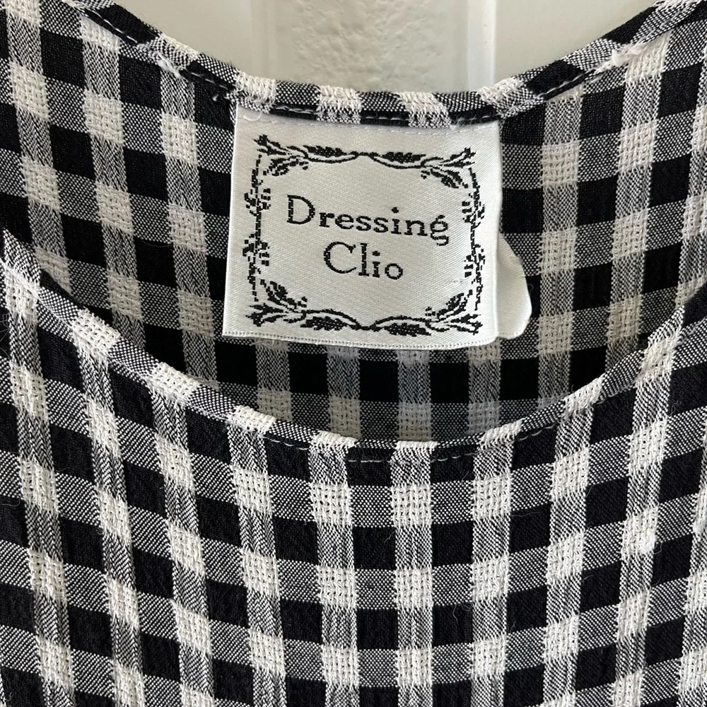 Dressing Clio Black and White Gingham Maxi Dress - Picture 4 of 8